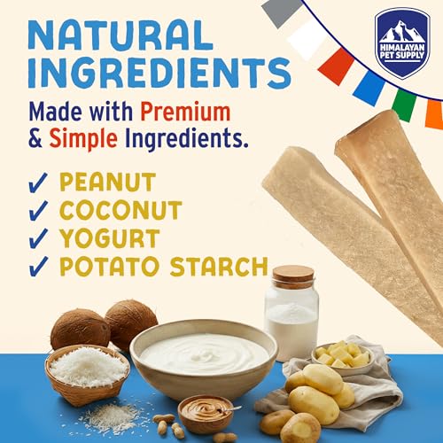 Image of Himalayan Dog Chew Yogurt Sticks, Probiotic Treats, Peanut Butter, 5 Treats