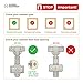 Hushed Hardware Cabinet Hinges 10 Pack Premium Frameless Full Overlay Adjustable Closing Speed Soft Close Self-Closing Hinges.