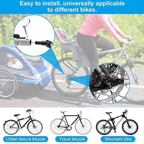 DIKEBAO 2 Stück Fahrradkupplung Anhänger Universal Fahrrad Anhängerkupplung Sattelstütze Kupplungen Fahrradanhänger für Kinderanhänger Hundeanhänger + 4 Sicherungsstift +1 multifunktionsschlüssel