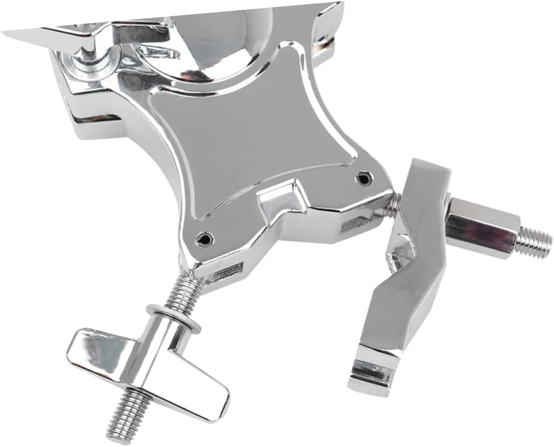 VICASKY Musical Instrument Accessory Drum Set Clip for Tom Drum Mounting Extension Clamp 2 Wrenches Zinc Alloy (red)