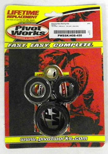 Steering Stem Bearing Kit Compatible with Honda 450 TRX-ES-S-Foreman 4X4 1998-2004 Part# PWSSK-H22-000