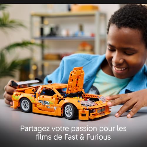 LEGO Technic Fast and Furious Toyota Supra MK4 - Jeu de Construction avec Voiture de Course – Inclut Un Moteur 6 cylindres et Un Capot ouvrant - Idée Cadeau pour garçons et Filles dès 9 Ans 42204