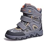 JACKSHIBO Boys Snow Boots Girls Kids Winter Boots Warm Waterproof Outdoor Boots(Toddler/Little Kid/Big Kid)