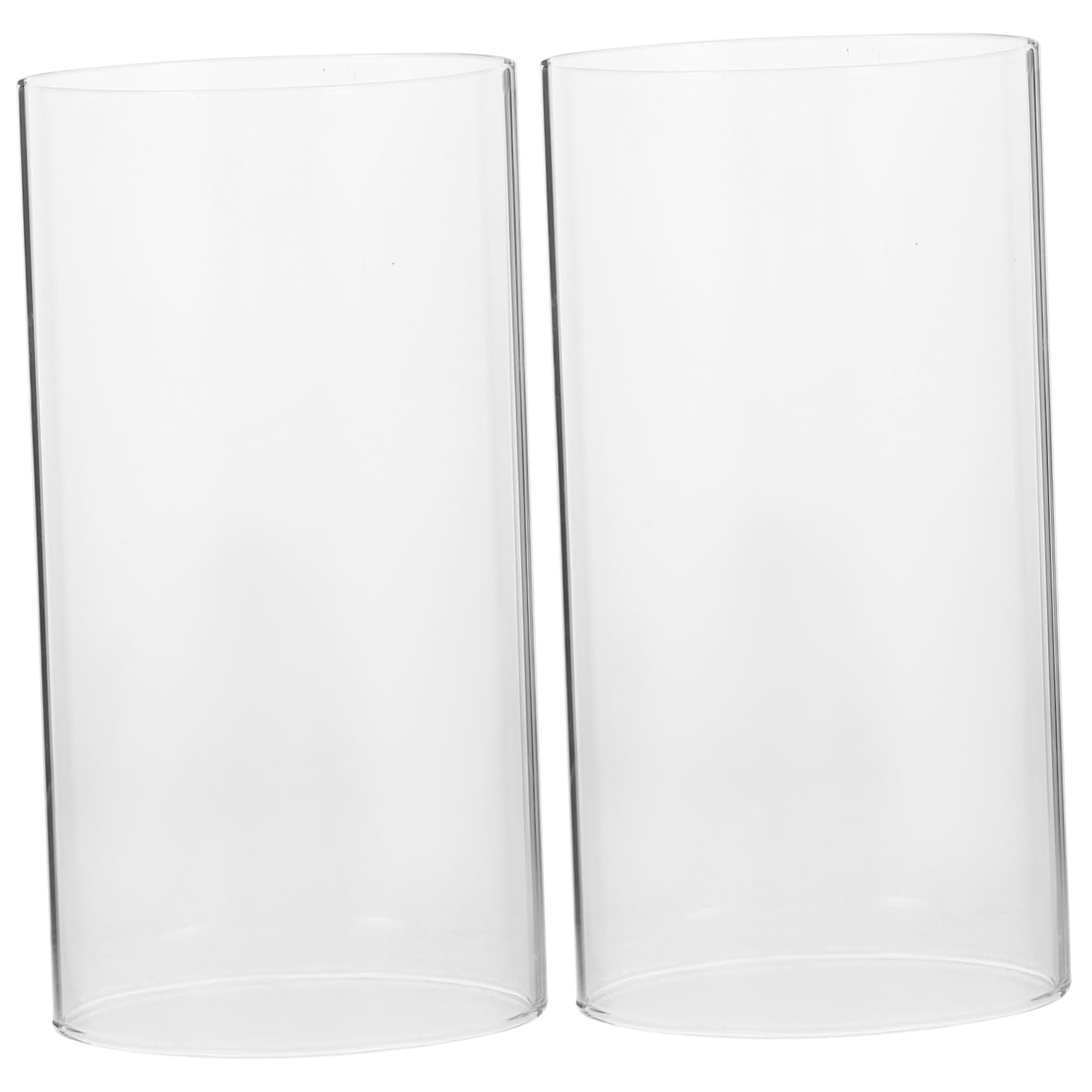 Cabilock 2pcs Candle Shade Transparent Glass Dome Desktop Glass Cloche Decorative Candle Holder Transparent Glass Cloche Candle Accessory Decorative Candle Cover Transparent Candle Cover