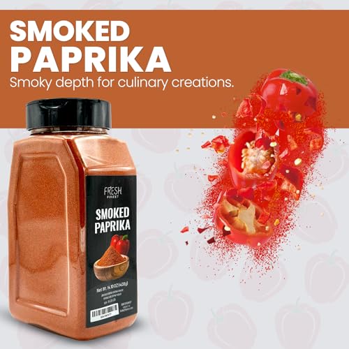 Fresh Finest Smoked Paprika – 14.10 oz Smoked Paprika Powder – Premium Paprika Seasoning for Cooking, Meat Rubs, Marinades, Sauces, Goulash – No Preservatives and Fillers – Rich and Intense Flavor - Thumbnail 7