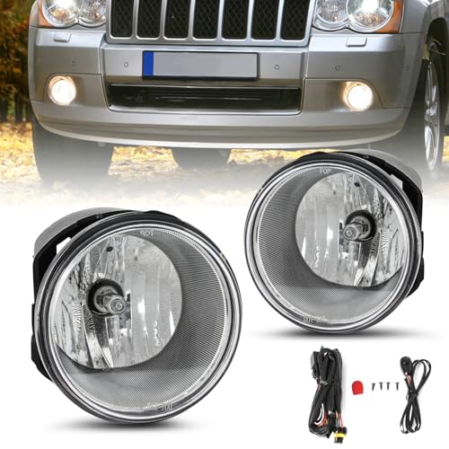 JSBOYAT Fog Lights Assembly with Wiring Harness Compatible with 2005-2011 Grand...