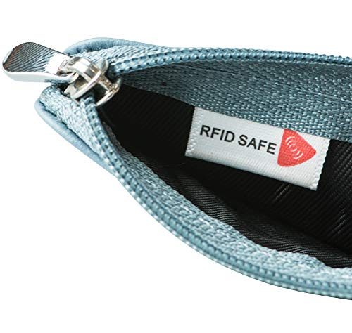 Rfid Blocking Sleeves Minimalist Front Pocket Leather Wallet For Women, Rfid Safe Sleeve Mini Slim Wallet Card Holder With Zipper And Id Window #TOP5