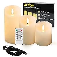 Algopix Similar Product 1 - Autbye Flameless Candles Electric with