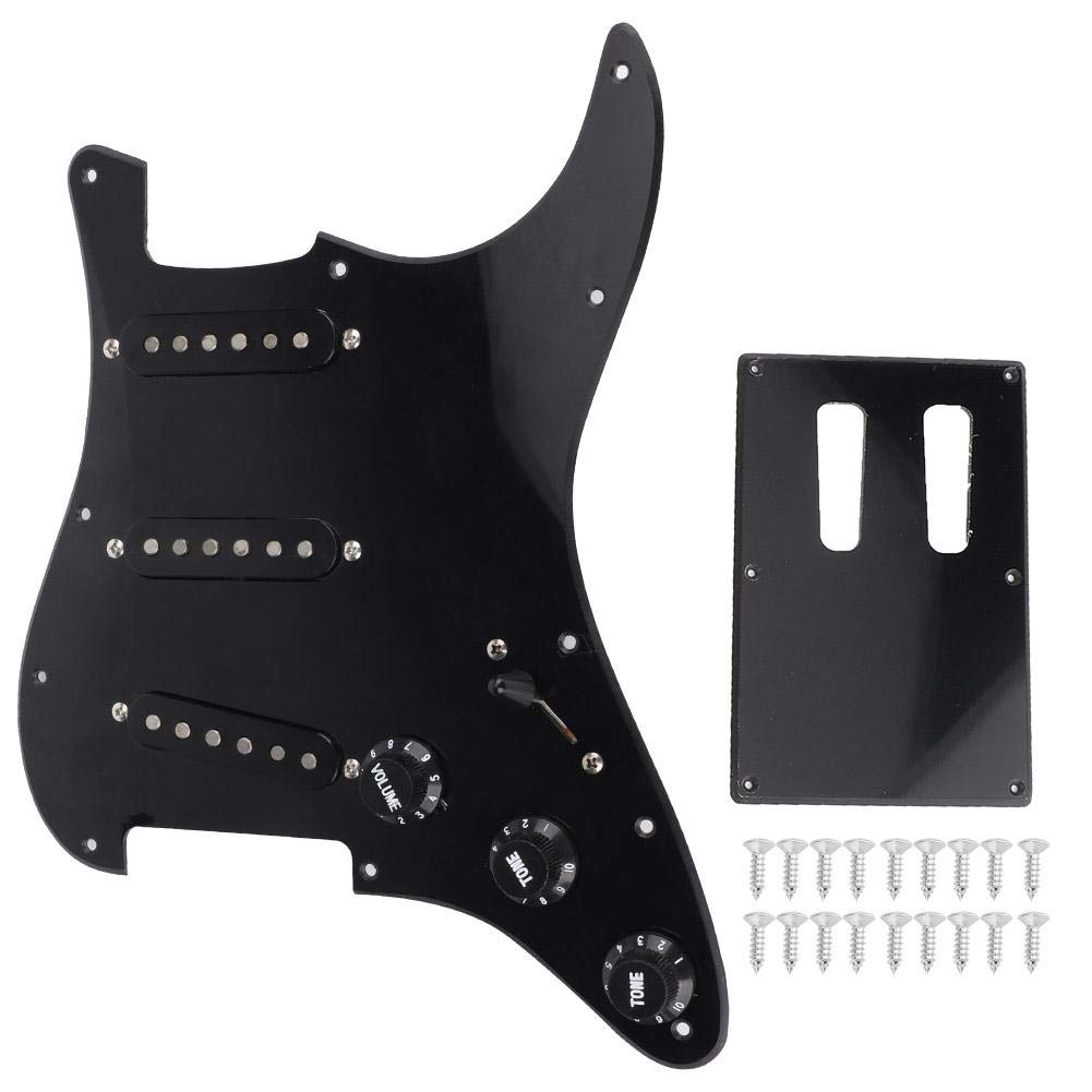 Buy Electric Guitar Pickguard, Black Electric Guitar Pickguard with 7