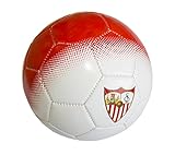 Incorpora el escudo Sevilla CF Balsev Balón, Blanco/Rojo, 2