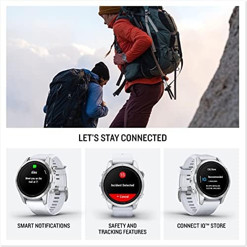 Garmin epix Pro (Gen 2) 42mm Multisportowy Smartwatch GPS Stal Nierdzewna/Whitestone