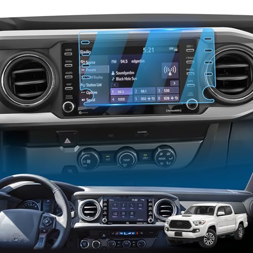 Image of LFOTPP 2019-2021 Corolla Cross Car Navigation Screen Protector for 2019-2022 2023 RAV4 Corolla CHR Tacoma Hatchback 8-Inch Glass 2019-2023 RAV4 C-HR Infotainment Screen Protector Center Touch (8-Inch)