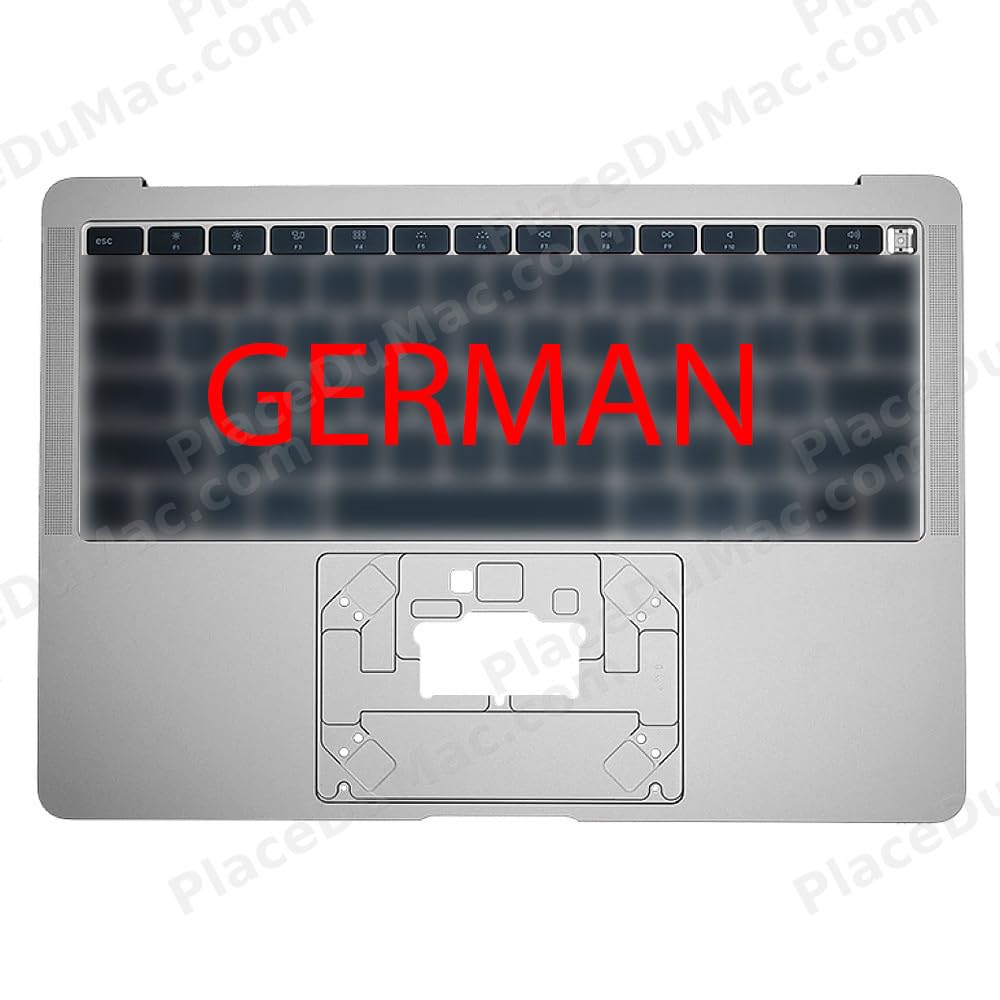 reboot - Cover Superior Tastiera Tedesca (A1932) Argento Compatibile con Mac Book Air 13 2018-2019 Compatibile per Apple - Grado A