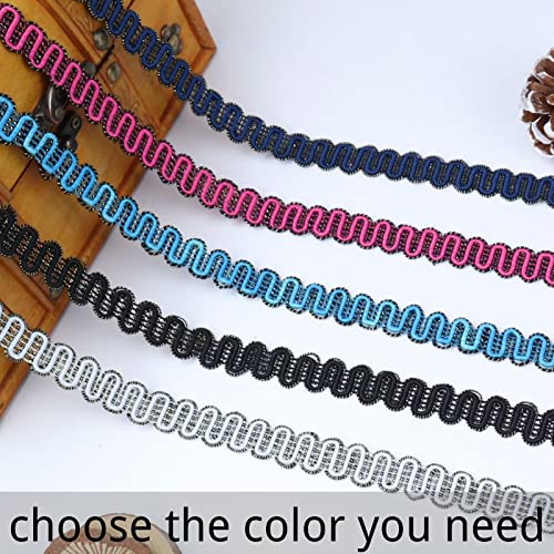 Navy Braid Trim 19 Yards 0.6 Inch Gimp Lace Trim Fabric Braided Trim For Sewing Diy Crafts #TOP3