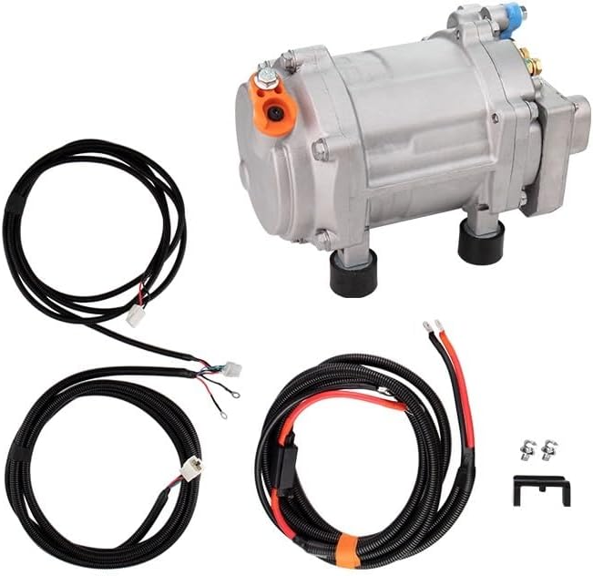 A/C 12V 24V 48V Electric Compressor Set For Auto AC Air Conditioning Car Truck Bus Boat Tractor Shop Automobile Aircon(E-12V)