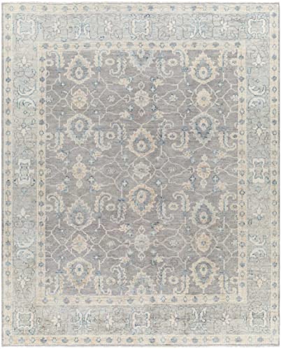 BoutiqueRugs 6x9 Gray Ivory Wool Rug