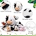 Imagen de Chalyna 5 Piezas Set de Peluche de Vaca Animal de Peluche de Vaca Mamá de 35 cm Adorable con 4 Vacas Bebés Lindas en su Barriga Animal de Juguete de Peluche de Vaca Suave Tierno para Niños