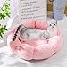 DOTBUY-SHOP Hundebet Katzenbett Hundekissen Grosse Hunde Kissen, Blumenform Plüsch-Hundekorb Hundebett Waschbar, für Welpe, Katzen, Kätzchen, Haustiere (50cm,Rosa)