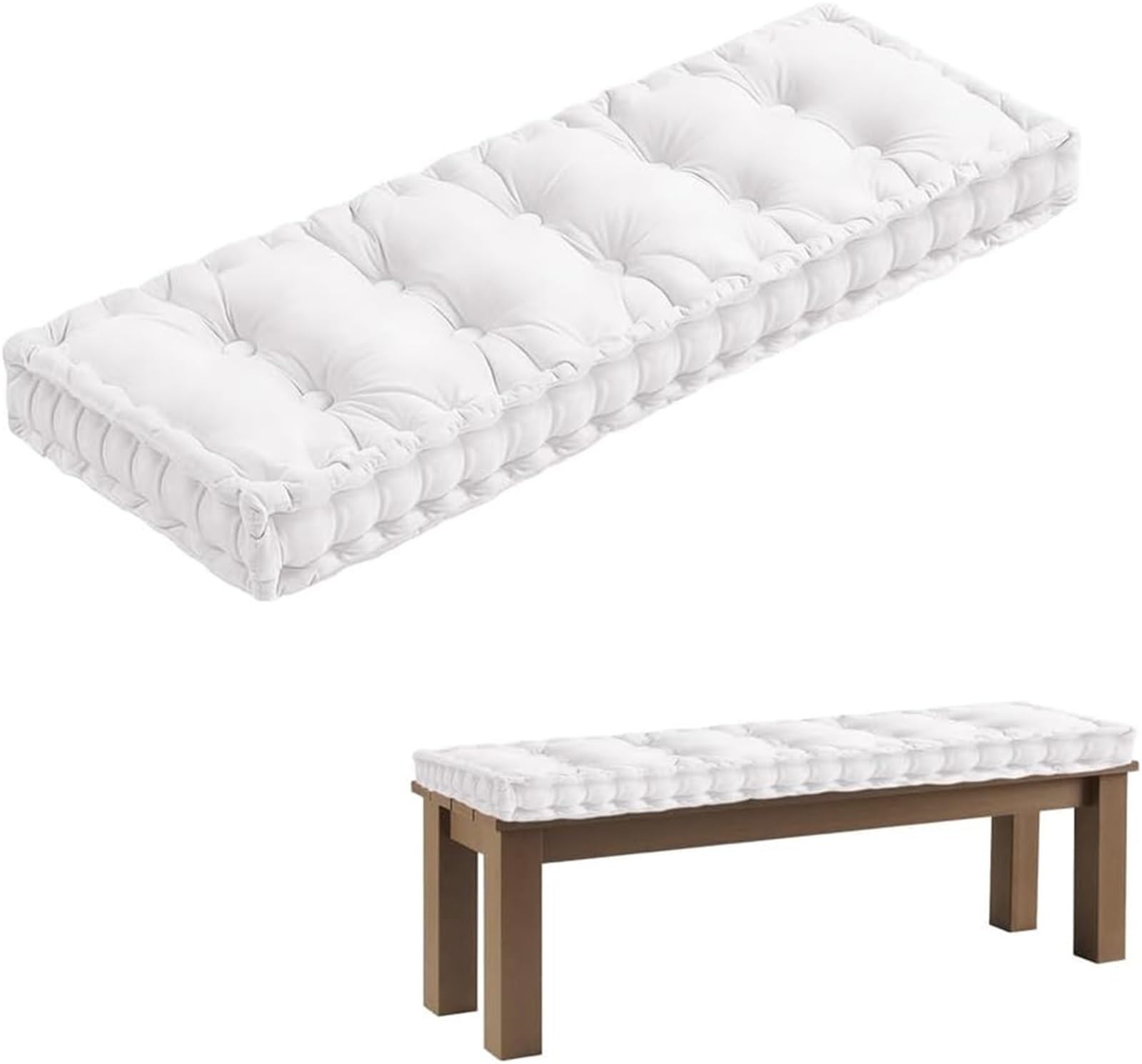 Coussin de banc antidérapant 10 cm d'épaisseur : le confort moelleux pour terrasse