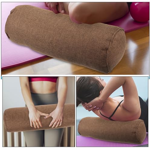 Almohada de yoga de algodón y lino con espuma de perlas para un soporte óptimo 3