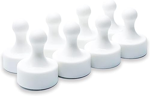 Miniatura 41 de GLASSBOARD STUDIO Potentes imanes de neodimio, en forma de peón, fuerte imán para nevera/refrigerador y pizarra blanca, ideal para oficina, cocina