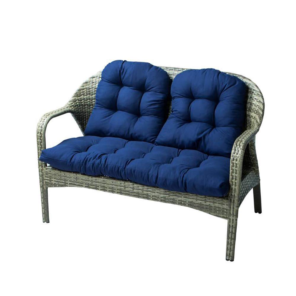 Coussin de chaise haut extérieure bleu Ruby Lil Amour, finitions de qualité pour terrasse
