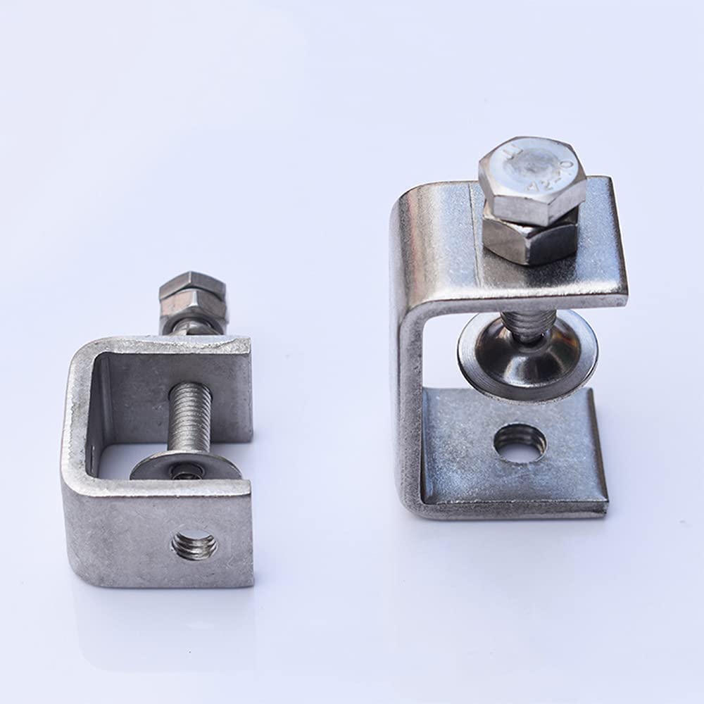 Lot 10 Serre-Joints C Acier Inoxydable 304 - Pinces C Robustes 30mm Ouverture Pour Bois, Bricolage, Soudage