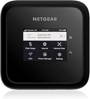 NETGEAR Nighthawk M6 | 5G Router With Sim Slot Unlocked (MR6150) | 5G Mobile WiFi 6 Modem Router | 5G MiFi Device | 5G Hotspot | Fast & Reliable WiFi Anywhere | Up to 2.5Gbps