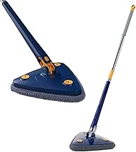 Esfregão De Limpeza Mop Triangular Ajustável 360° Rotativo Giratório Extensível Para Superfícies De Piso Móveis Paredes, Tetos E Janelas Para Cantos Difíceis LINHA PREMIUM DUPIN