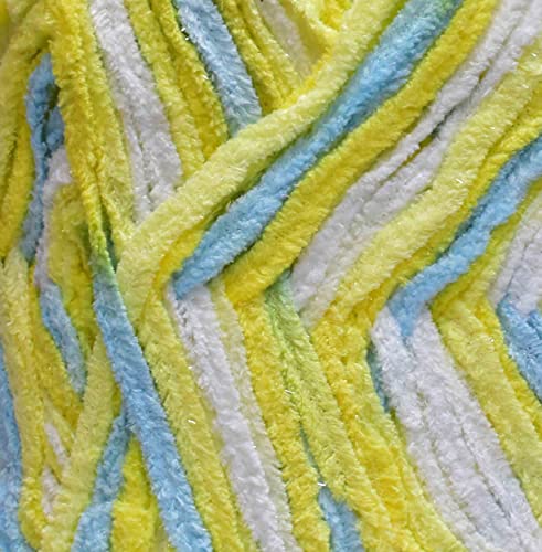 Image of OSWAL Knitting Yarn Thick Chunky Wool, Softy Green Daffodil 450 GMS Best Used with Knitting Needles-IC Art-GHF