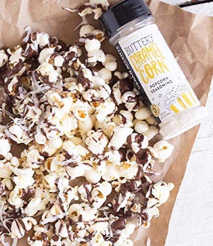 Gourmet Popcorn Seasoning Variety Pack, All Natural (6 Flavors) - Dill Pickle, White Cheddar, Kettle Corn, Caramel, Sriracha, Cracked Pepper Asiago #TOP3