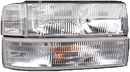 Georgie Boy Cruise Master 1999-2001 RV Motorhome Right (Passenger) Replacement Front Headlights Corner Turn Signal Light 3 PC Set