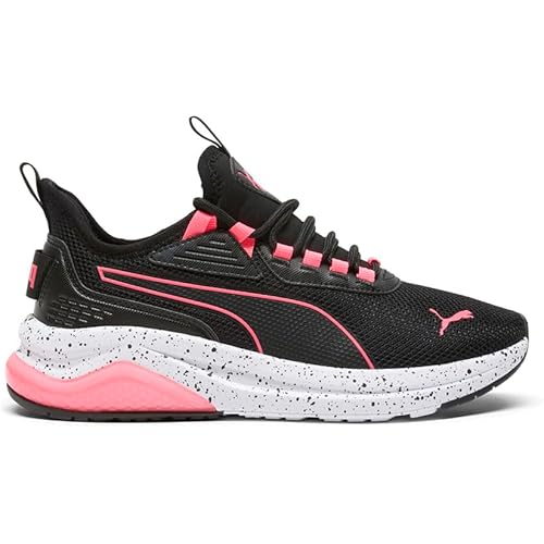 PUMA Womens Amplifier Speckle Lace Up Sneakers Shoes Casual - Black