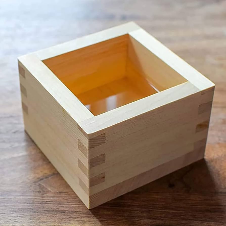 Amazon.com | TIKUSAN Wooden Sake Cups Masu Japanese Hinoki