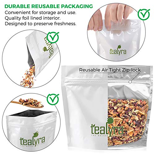 Tealyra - Strawberry Orange Sunrise - Hibiscus Strawberry Lemongrass - Herbal Fruity Loose Leaf Tea - Vitamins And Antioxidants Rich - Low Caffeine - All Natural - 112G (4-Ounce) #TOP1