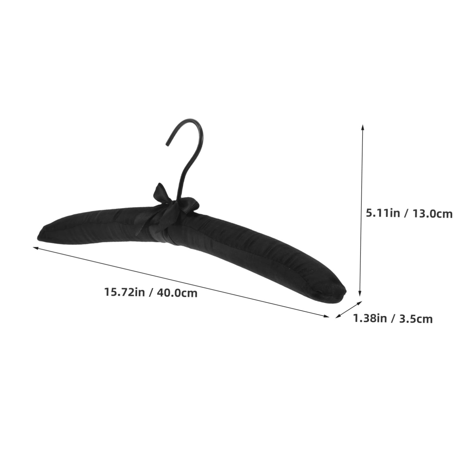 Garneck 5pcs Satin Padded Hangers Soft Cushioned Hangers for Coats Sweaters and Dresses Nonslip Design for Garment Protection Stylish and Wardrobe Essentials