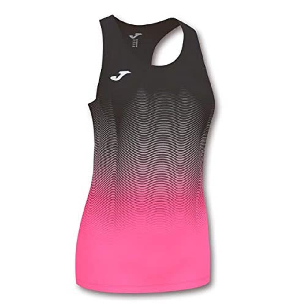 Joma Elite VII Running Tank top, Girls, girls, 901036.118, Black-Pink, 4XS-3XS
