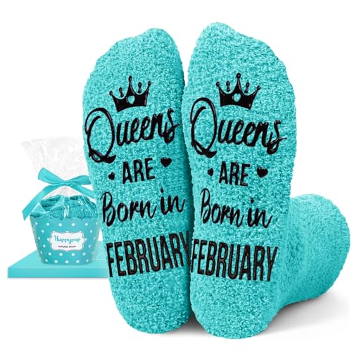 Image of HAPPYPOP Women Queen Birth Month Socks - Month Birthday Gifts, Socks for Her Female in Green
