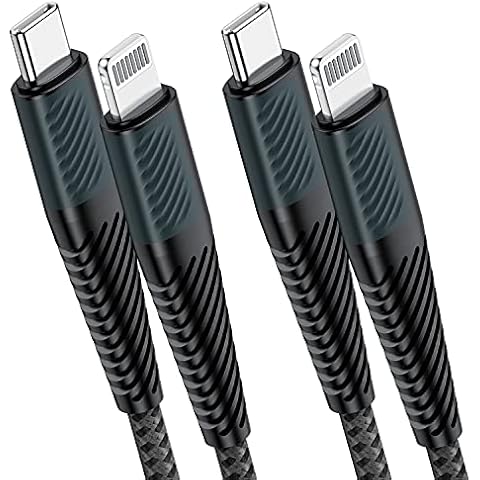 2 Pack for iPhone 12 Pro Max Charger,[Apple MFi Certified] USB C to Lightning Cable 10ft Type C iPhone Fast Charger Nylon Braided Cord for Apple iPhone 12 Pro Max/12/11 Pro/X/XS/XR/8 Plus/AirPods Pro Cover