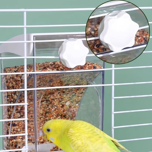 Mangeoire à suspendre et distributeur automatique d'eau pour oiseaux de jardin - 7