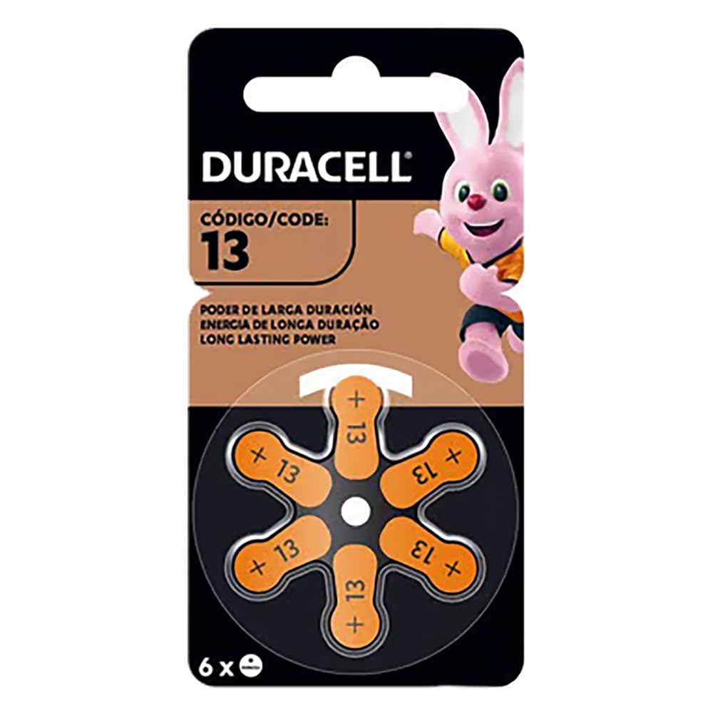 180 x Tipo 13 - DURACELL Hearing Aid EasyTab - Pile per apparecchi acustici