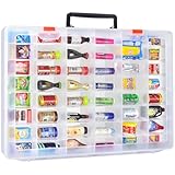 FULLCASE Case Compatible with 5 Surprise for Mini Brands Toys Series 1-4 Mystery Capsule Storage, for Mini Mart Collection Organizer for Collectibles(Case Only) (Multicolor)