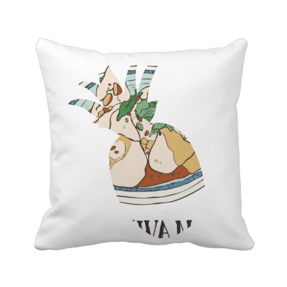 Housse de coussin ananas de Taïwan carrée 45x45 cm pour canapé