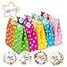 Produktbild AOBETAK Candy Bar Tüten Papiertüten Bunt, 40 Papier Klien Partytüten für Süßigkeiten mit Stickern,Geschenktüten für Jungen Mädchen Kinder Weihnachten Geburtstag Geschenk Hochzeit Party,Deko Taschen