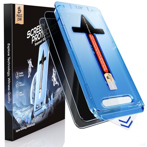 MAGIC JOHN 2 Stück für iPhone 16 Pro für Sichtschutzfolie (6 3 Zoll) 28-Grad-schutzwinkel-Einfaches Auto-Dust-Eliminierung 9H Bläschenfrei Einfache Installation