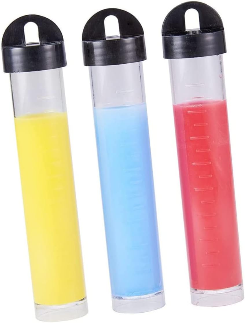 NUOBESTY 30pcs Cylindrical Bead Storage Tubes Lid Reusable Containers for Beads Jewelry and Craft Supplies Easy Open and