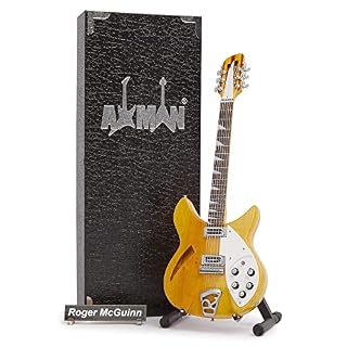 Axman Roger McGuinn (The Byrds) – Réplique de guitare miniature - Les Beatles, Paul McCartney, John Lennon, RIngo Starr, George Harrison