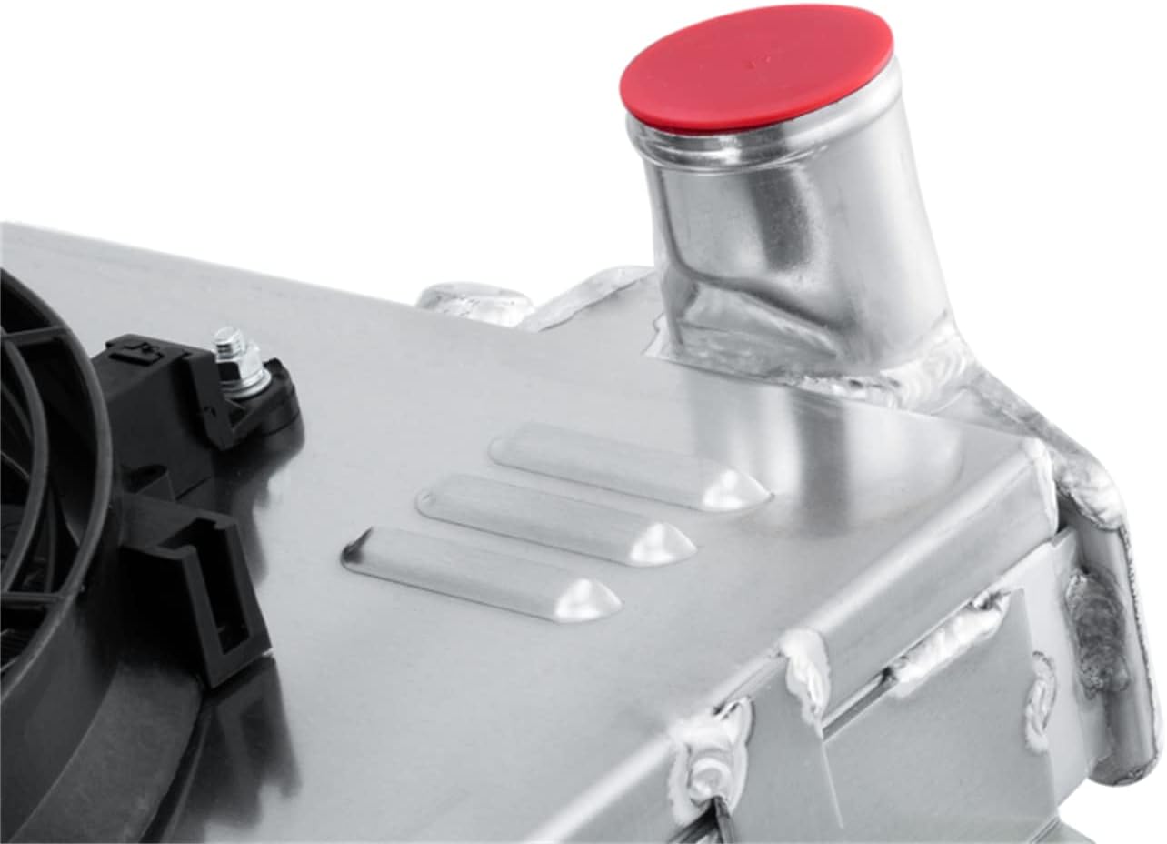 4 Row Core All Aluminium Radiator & Shroud Fan & Relay Kit for 1954-1956 1955 Ford Country Squire Mainline Customline