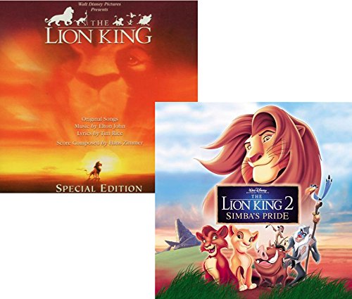 Lion King 1 and 2 - Movie Soundtrack Bundling - 2 CDs - Lion King S.E. and Lion Kings Simba's Pride