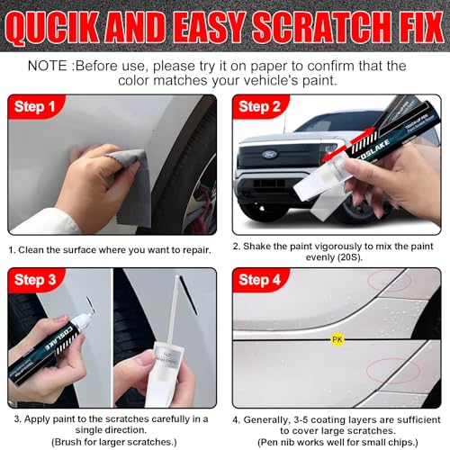 Touch Up Paint(Hot Pepper Red Metallic Tinted Clearcoat(EA/M7403A) for Ford by COSLAKE - Used condition - Image 5